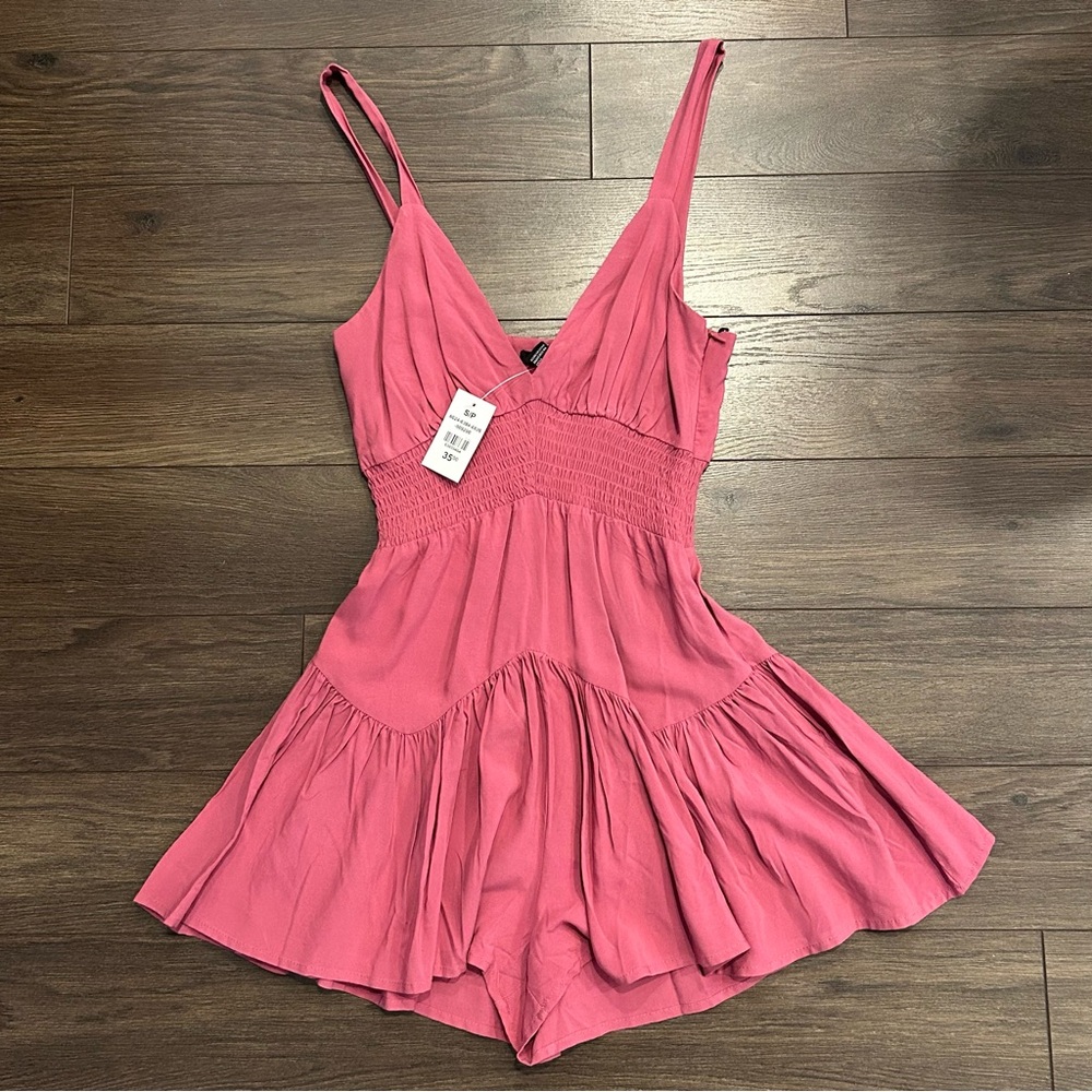 FOREVER 21 Pink Sleeveless Flowy Romper